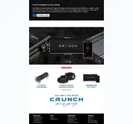 Kleine Seitenvorschau von crunchaudio.de