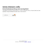Kleine Seitenvorschau von mesacc.edu