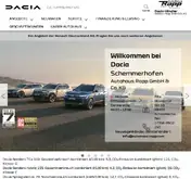 Kleine Seitenvorschau von dacia-autohausrapp-schemmerhofen.de