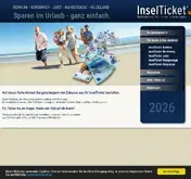 Kleine Seitenvorschau von inselticket.de