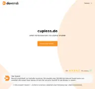 Kleine Seitenvorschau von cupless.de