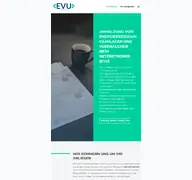 Kleine Seitenvorschau von evu-anmeldung.de