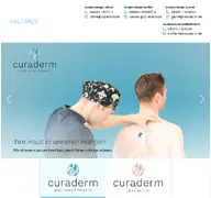 Kleine Seitenvorschau von curaderm.de