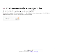 Kleine Seitenvorschau von customerservice.medpex.de