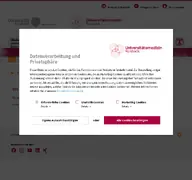 Kleine Seitenvorschau von innere.med.uni-rostock.de