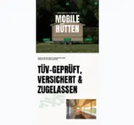 Kleine Seitenvorschau von mobilehuetten.de