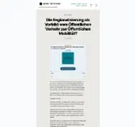 Kleine Seitenvorschau von mobilitaetsfunk.de