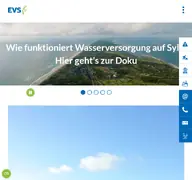 Kleine Seitenvorschau von energieversorgung-sylt.de
