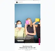 Kleine Seitenvorschau von modefachschule.de