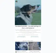 Kleine Seitenvorschau von helges-hundehuette.de