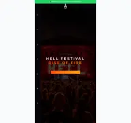 Kleine Seitenvorschau von hell-festival.de