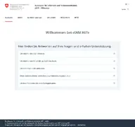 Kleine Seitenvorschau von help.eiam.admin.ch