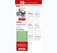 Kleine Seitenvorschau von ila-web.de