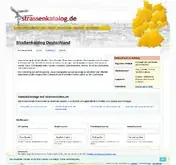 Kleine Seitenvorschau von strassenkatalog.de