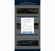Kleine Seitenvorschau von modernmusclecars.de