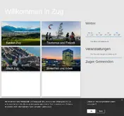 Kleine Seitenvorschau von zug.ch