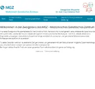 Kleine Seitenvorschau von humangenetik-wuppertal.de