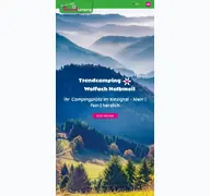 Kleine Seitenvorschau von trendcamping.de