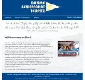 Kleine Seitenvorschau von dahme-schifffahrt.de