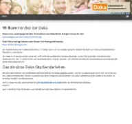 Kleine Seitenvorschau von daka-darlehen.de