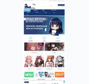 Kleine Seitenvorschau von dakimakura.de