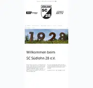 Kleine Seitenvorschau von sc-suedlohn.de