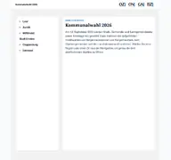 Kleine Seitenvorschau von wahlen.oz-online.de
