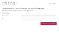 Kleine Seitenvorschau von wahllokal.uni-kassel.de