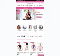 Kleine Seitenvorschau von dancewearcentral.de