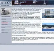 Kleine Seitenvorschau von mola-yachtcharter-ostsee.de