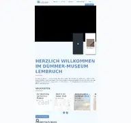 Kleine Seitenvorschau von duemmer-museum.de
