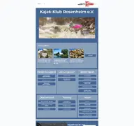 Kleine Seitenvorschau von kajak-klub-rosenheim.de