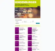 Kleine Seitenvorschau von kalender.hindenburger.de