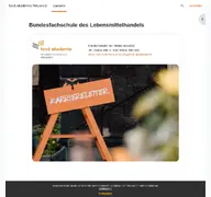 Kleine Seitenvorschau von moodle.food-akademie.de
