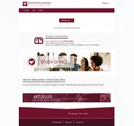 Kleine Seitenvorschau von studyoffice.deutschehochschule.de