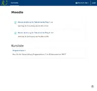 Kleine Seitenvorschau von moodle.hci.uni-hannover.de