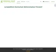 Kleine Seitenvorschau von moodle.hswt.de
