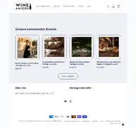 Kleine Seitenvorschau von wineamigos.de