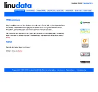 Kleine Seitenvorschau von linudata.de