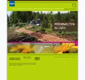 Kleine Seitenvorschau von moorwelten-allgaeu.de