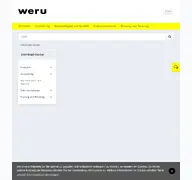 Kleine Seitenvorschau von dataline.weru.de
