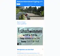 Kleine Seitenvorschau von naturerlebnisbad-egling.de