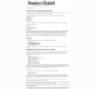 Kleine Seitenvorschau von datenschutz.straubinger-tagblatt.de