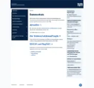 Kleine Seitenvorschau von datenschutz.tum.de