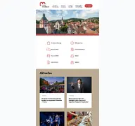 Kleine Seitenvorschau von mosbach.de