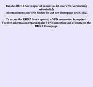 Kleine Seitenvorschau von serviceportal.rz.rptu.de