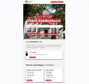 Kleine Seitenvorschau von serviceportal.sendenhorst.de