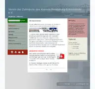 Kleine Seitenvorschau von zahnaerzte-rd-eck.de