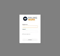 Kleine Seitenvorschau von login.mailingwork.de