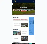 Kleine Seitenvorschau von taxi-priwitzer.de